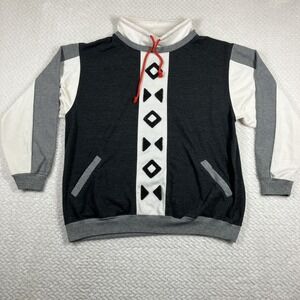 Vintage Blast Womens Sweater Large Embroidered Pullover Retro Boho Artsy 80s 90s